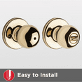 thumbnail image 4 of Kwikset Polo Bed/Bath Knob in Polished Brass, 4 of 9