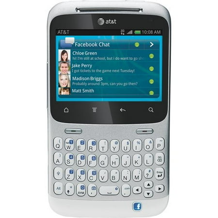 HTC Status ChaCha A810a Unlocked Phone with QWERTY Keyboard, 5MP Camera, Wi-Fi and GPS (Refurbished) Silver