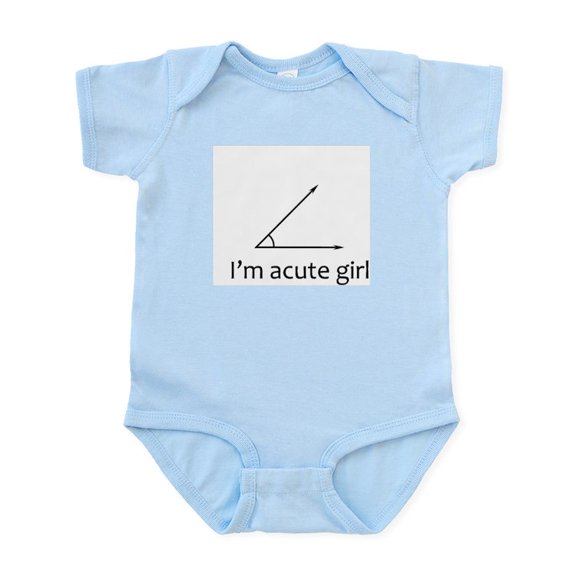CafePress - Im Acute Girl Body Suit - Baby Light Bodysuit, Size Newborn - 24 Months