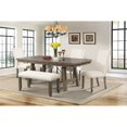 thumbnail image 1 of Picket House Furnishings Dex 6 Pièces Ensemble Repas en Noyer et Crème, 1 of 10