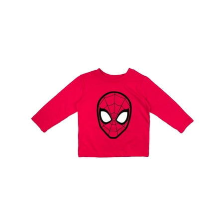 

Marvel Comics Toddle Boys Long Sleeve Red Spider-Man Spider Powered Shirt 2T