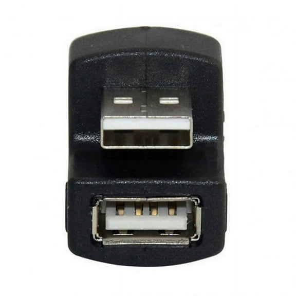 Chenyang CY Up Angled USB 2.0 Adapter A Male to Female Extension 90 180 360 Degree Black Adapter