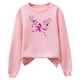 thumbnail image 4 of ICHUANYI Clearance Breast Fashion Women's Casual Long Sleeve Printed Ladies Short Sweatshirts Tops(Pink, L) ICHUANYI WER2023081207637, 4 of 7