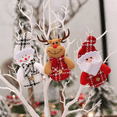 thumbnail image 4 of Adornos navideños de Feliz Año Nuevo 2023, regalo de Navidad de bricolaje, muñeco de nieve de Papá Noel, colgante de árbol, muñeco para colgar, decoraciones para Navidad, decoración del hogar, 4 of 5
