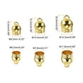 thumbnail image 2 of Uxcell 150Pcs Cord End Caps, Barrel Beads Kumihimo End Caps Plastic for Leather Ribbon Clamp Clasp (Gold), 2 of 5
