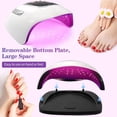 thumbnail image 3 of Lampe à Ongles UV, Lampe à Ongles LED Rouge pour Vernis Gel, Séchoir à Ongles à Polymérisation Rapide 280 W, 66 Perles de Lampe avec 4 Minuteries, Poignée Portable Écran LCD Lumière UV Rouge, Outils Professionnels d'Art des Ongles en Gel pour la Maison et le Salon, 3 of 8