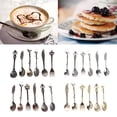 thumbnail image 3 of Yammee Set of 6 Kitchen Tableware Spoons Set Stainless Steel Texture Coffee Spoons Mixing Spoon Dessert Spoons for Stirring, 3 of 12