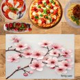thumbnail image 2 of Amarainy Cherry Blossom Floral Design Linen Table Mats Set of 4 for Home Kitchen Table Decor 12x18 inch, 2 of 5