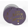 thumbnail image 2 of Inkdotpot Real Gold Foil Let Love Sparkle Wedding Tags Favor Hang Paper Tags 50 Pieces, 2 of 6