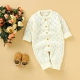 thumbnail image 6 of Hpgjzj Newborn Baby Girl Cable Knit Sweater Romper Jumpsuit Long Sleeve Buttons Bodysuit Winter Clothing 2024, 6 of 7