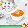 thumbnail image 3 of Yayeee Pot Holders Kitchen Heat Resistant with Pocket 7"x9.8" Cotton Oven Cooking Hot Pads, Ice Rink, 3 of 7