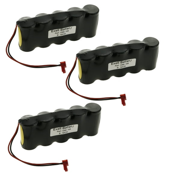 3pc Exit Lighting Battery for TEIG T26000139, Sure-Lites 026-139