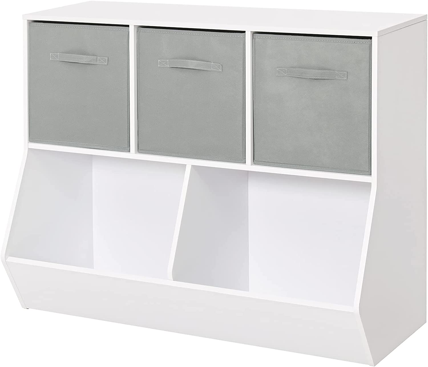 YUEXIA Toy Storage with 3 Drawers Kids Bookshelf Kids Toy