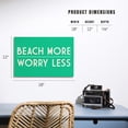thumbnail image 5 of Beach More, Worry Less, Simply Said Birch Wood Wall Sign (12x18 Rustic Home Decor, Ready to Hang Art), 5 of 5