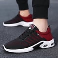 thumbnail image 6 of Men's Air Cushion Running Shoes Slip-on Breathable Knit Tennis Walking Sneakers Lightweight Athletic Sports Shoes for Daily Wear & Gym, 6 of 7