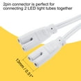 thumbnail image 4 of Uxcell 150cm 2 Pin Double End Cords T4 T5 T8 LED Tubing Lamp Connecting Wire 4 Pack, 4 of 6