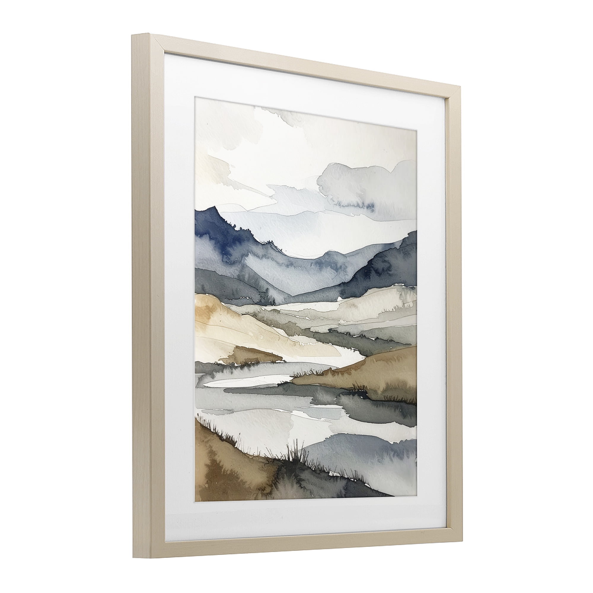 Stupell Industries Flow Of Water River Birch Framed Print Under Glass, design by Alonza Saunders