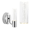 thumbnail image 2 of JONATHAN Y Bolha 5.5" 1-Light Minimalist Modern Bubble Acrylic/Iron Integrated LED Vanity Light, Chrome, 2 of 9