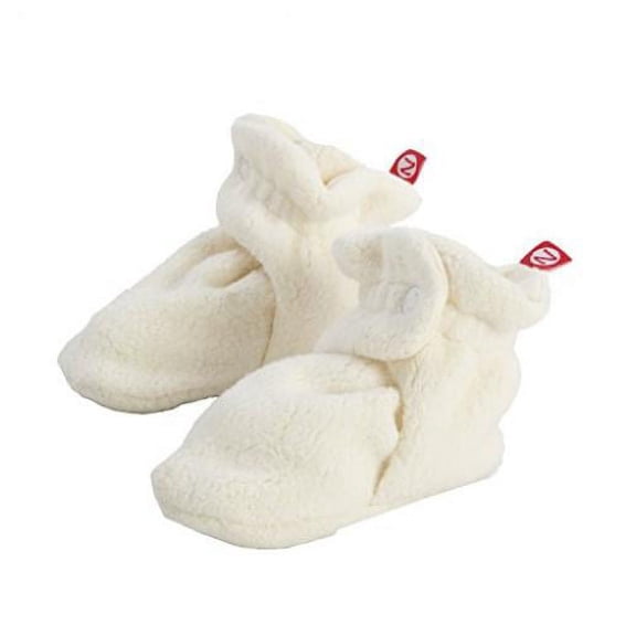 Zutano Newborn Unisex-Baby Fleece Bootie, Cream, 6 Months