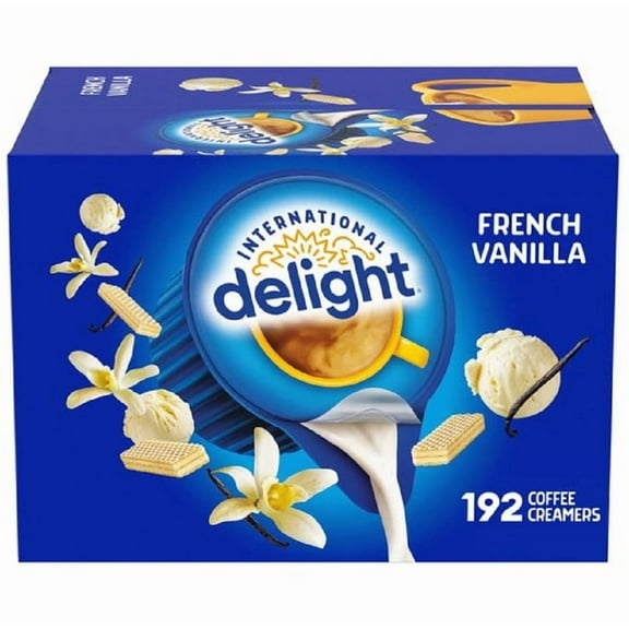 International Delight Coffee Creamer Singles, French Vanilla, 192 Count