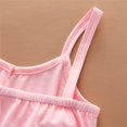 thumbnail image 6 of Otqutp Toddler 2025 Short Jumpsuit Summer Baby Girls Sleeveless Solid Cotton Linen Romper and Belt Set Playsuit Shortalls Outfits(Pink-2,2-3 Years, 6 of 8