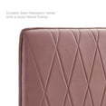 thumbnail image 4 of Modway Phillipa Performance Velvet Full Platform Bed in Dusty Rose, 4 of 9