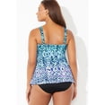 thumbnail image 2 of Swimsuits for All V-Neck Flowy Tankini Set With Full Coverage Swim Brief, 2 of 5