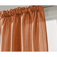 thumbnail image 2 of RT Designers Collection PNN03159 Nikki Faux Silk 54 x 84 in. Rod Pocket Curtain Panel, Neon Orange, 2 of 2