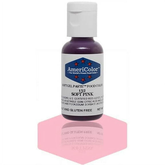 AmeriColor, Soft Gel Paste Food Color, Soft Pink .75 oz