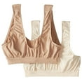 thumbnail image 3 of Women's Bali X1J3 Comfort Revolution Microfiber Crop Bra - 2 Pack, 3 of 3