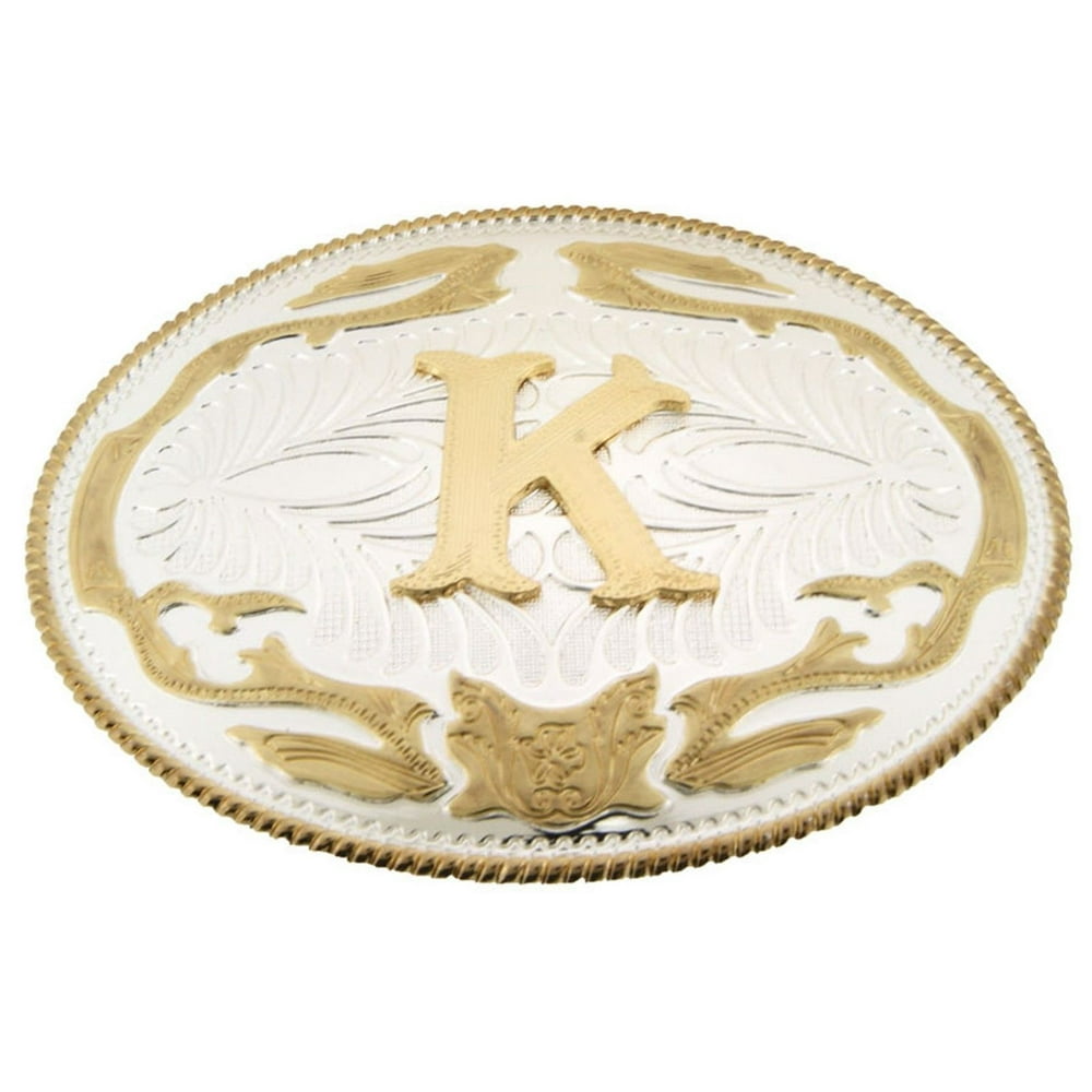 Buckles Zone Initial K Belt buckle Letter K Multiple Styles Cowgirl