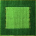 thumbnail image 1 of Ahgly Company Indoor Square Abstract Green Modern Area Rugs, 6' Square, 1 of 4