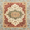 thumbnail image 1 of Ahgly Company Machine Washable Indoor Square Abstract Red Fox Red Area Rugs, 5' Square, 1 of 7