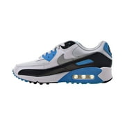 Nike Air Max 90 Mens Shoes White-Black-Grey-Laser Blue cj6779-100