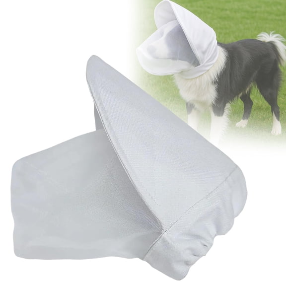 Adjustable Breathable Mesh Dog Head Guard Net, Lightweight Dog Head Protection for Small & Medium Dogs, Outdoor Travel Camping Use