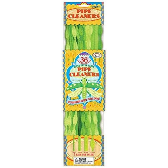 eeBoo Summer Bug Green Pipe Cleaners Craft Kit