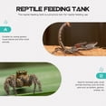 thumbnail image 3 of WEUVEB 2Pcs Acrylic Reptile Breeding Cage Transparent Feeding Box Practical Design with Air Holes, 3 of 8