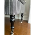 thumbnail image 2 of SEAT4U Linen Stripe Ticking Upholstered Pillowtop 48" Rossini Ottoman Bench with Multi Color Variants, 2 of 4