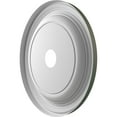thumbnail image 4 of Ekena Millwork 22"OD x 3 1/2"ID x 1 1/2"P Traditional Thermoformed PVC Ceiling Medallion (Fits Canopies up to 13 1/2"), UltraCover Satin Hunt Club Green, 4 of 5