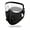 Black, variant on Cycling Face Mask with Detachable Goggles, Windproof Dustproof Balaclava, Thermal Winter Face Cover with Filter
