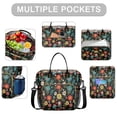 thumbnail image 2 of Pioneer Flower Floral Print Pattern Womens Lunch Box for Work,Insulated Large Lunch Bag,Leakproof Adult Lunch Bag for Work,Beach,Travel,Picnic,Camping, 2 of 6