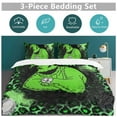 thumbnail image 5 of Oogie Boogie Bedding Set Novelty Pattern Soft Microfiber Comforter Set 3 Pieces 1 Duvet Cover 2 Pillow Shams Full-79"x90", 5 of 8