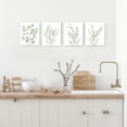 thumbnail image 5 of Botanical Bathroom Wall Art, Framed Boho Canvas Wall Art for Bedroom, Light Sage Green Eucalyptus Wall Decor, Minimalist Plant Art Print for Office, 8”x10”, Set of 4PCS, 5 of 6