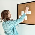 thumbnail image 4 of TooCust 16" x 24" Cork Board Black Frame, Double Sided Cork Board, Bulletin Boards for Walls, Cork Boards for Walls with Frame, 4 of 7