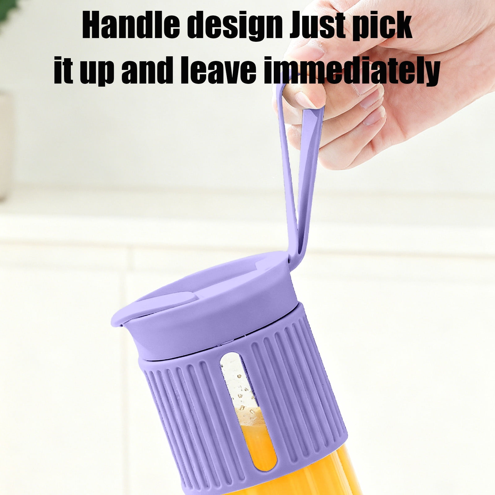 Electric Juicer Portable Kitchen Blender, Baby Food Grinder and Fresh Juicer, USB Rechargeable Blender Cup for Travel