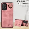 thumbnail image 3 of Case for Samsung Galaxy A72, PU Leather 3 Card Slots with Finger Ring Holder Shockproof Phone Case, 3 of 15