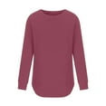 thumbnail image 5 of gakvbuo Sweatshirts for Women Crewneck Casual Long Sleeve Pullover Tops Blouse Shirts Fall Tunic Tops, 5 of 6