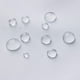 thumbnail image 4 of Waterproof Fabric Shower Curtain Liner Washable, Cloth Shower Curtain Liner with Magnets, White shower Liner Soft 70x70Inches, 4 of 5