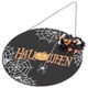 thumbnail image 2 of Patrón de telaraña de Halloween, cartel de bienvenida de madera, tablero colgante decorativo para interiores y exteriores con lazo, 2 of 5