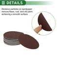 thumbnail image 6 of Unique Bargains 100 Pcs Round Sandpaper 2000 Grit Hook and Loop Sanding Sheets Universal for Automotive Refinishing Woodworking 125x125mm Aluminum Oxide Red, 6 of 7